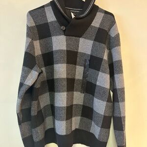 Men's NWT Black and Gray Banana Republic Sweater